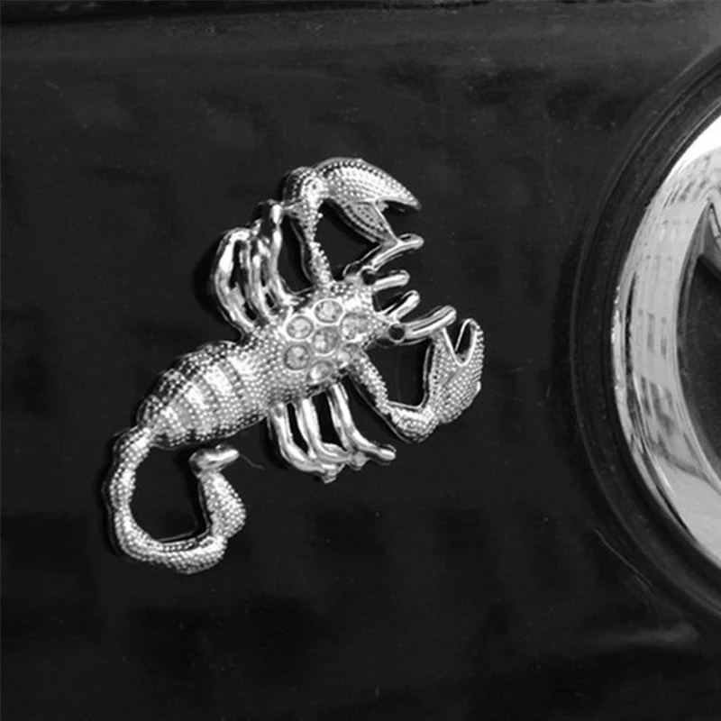 Автомобильные наклейки 3D металлический значок Gecko Lizard хромированный авто