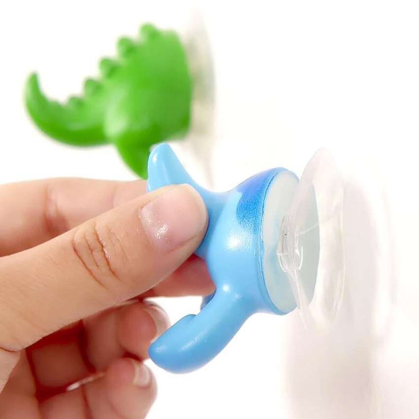 

1pcs Suction Cup Hook Auxiliary Paste, Creative dinosaur hook, Non-trace Double-sided Paste Ceramic Tile, Wooden Wall