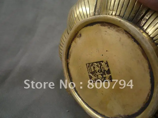 Сборная медная печь с лотосом династии Мин курильница украшение|lotus incense|incense