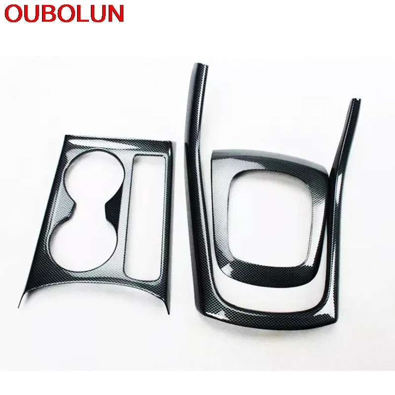 OUBOLUN ABS пластик углеродное волокно краска для Audi Q3 2013 2016 LHD межкомнатные двери