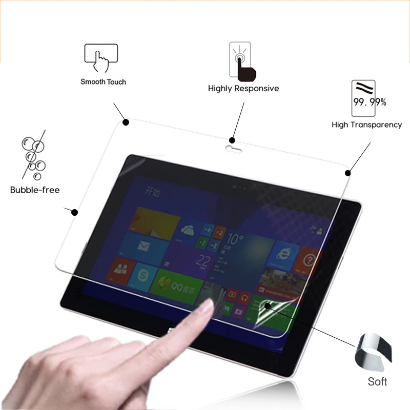 Высокий прозрачный глянцевый Защитная пленка для экрана планшета Microsoft Surface 2 10 6
