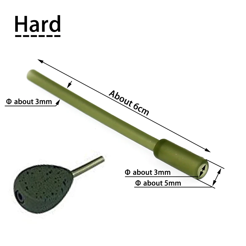 20 штук мягкие/жесткий диск для рыбалки на карпа встроенный грузило вставка труба