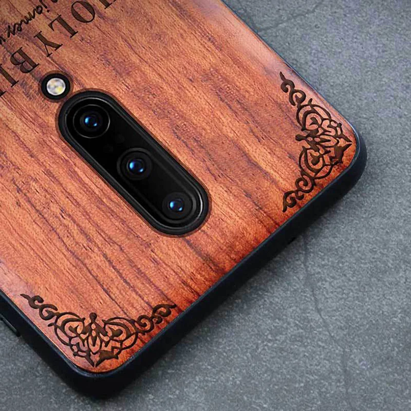 One plus 7 Pro Чехол Boogic оригинальный настоящий Деревянный чехол для телефона funda Oneplus 5T