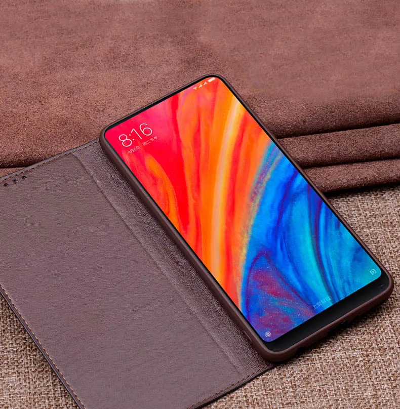 Для Xiaomi Redmi Note 7 чехол из натуральной кожи откидная крышка ТПУ ударопрочный для