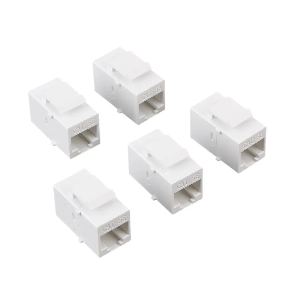 Белая женская и модель CAT5 RJ45 Ethernet Keystone переходник для гнезда миниджек Pack из 5 шт.|Соединители| |