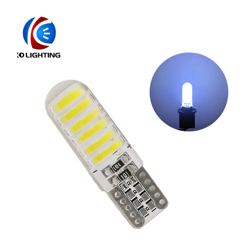 KD автомобильные аксессуары 10 шт. светодиодные лампы T10 7014 7020 12SMD кристальная