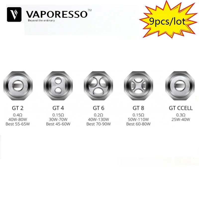 

Vaporesso GT Vape Coil GT cCELL Mesh GT2 GT4 GT6 GT8 Core for NRG Cascade Tank Stick V8 Atomizer Revenger Swag Polar Kit