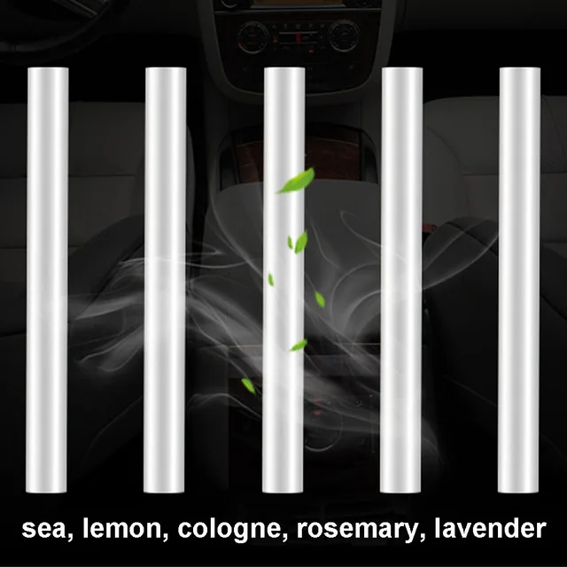 5 sticks Автомобильный освежитель воздуха IKSNAIL, автомобильная ароматерапия с парфюмом, принадлежности из алюминиевого сплава, автомобильная твердая палочка для ароматерапии - Название цвета: 5 sticks