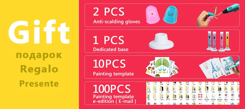 Myriwell 3d Ручка 3d ручки, 1,75 мм ABS/PLA нити, 3 d ручка SmartChild подарок на день рождения, 3d печать pen3d модель
