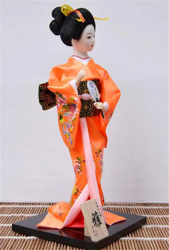 Милые аксессуары фигурка кимоно гейши куклы с фанатами поделки для дома и