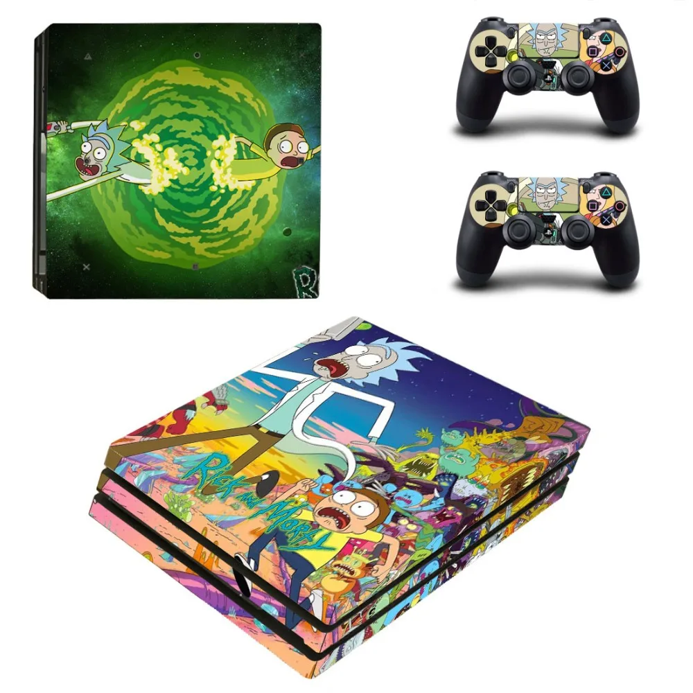 Рик и Морти PS4 Pro контроллер кожи Стикеры ps 4 виниловые наклейки vinilo Pegatinas Обложка
