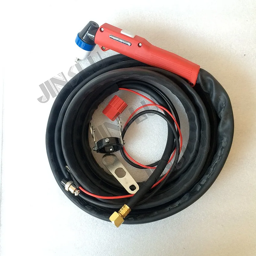 P80 Air Plasma Cutting Torch Square Handle M16*1.5 Connector 5 Meters Leather Cable 80Amp