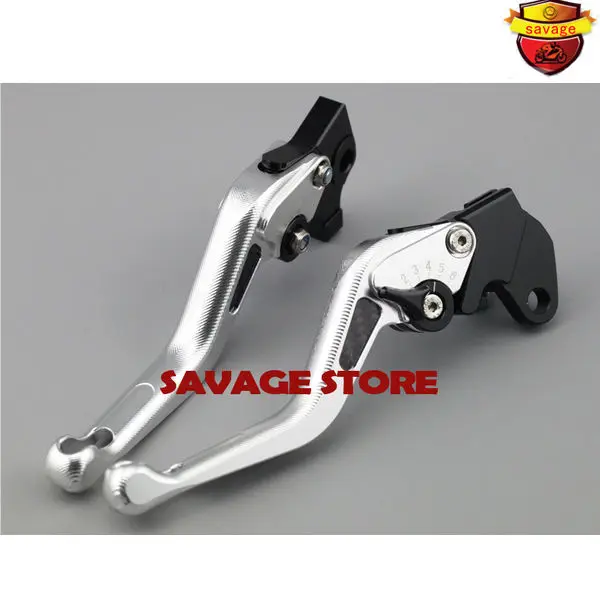 Для KAWASAKI Z800 2013-2016 Z750 2007-2012 серебристый мотоцикл 3D Короткие тормозные рычаги