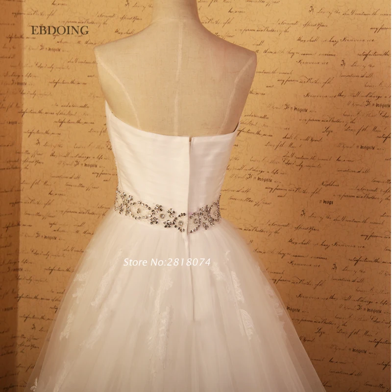 

Vestidos De Novia Wedding Dress A-line Ivory Sweetheart Neckline Robe De Mariage Wedding Gowns With Lace Appliques