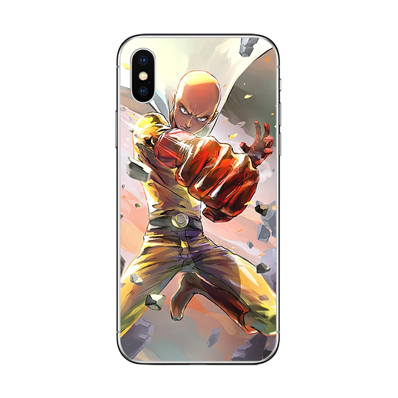 Ciciber чехлы для телефонов One-Punch Man для IPhone 7 8 6 6s Plus SE 5s X Xs XR XS Max мягкий TPU ковер 11 Pro Funda Coque on.