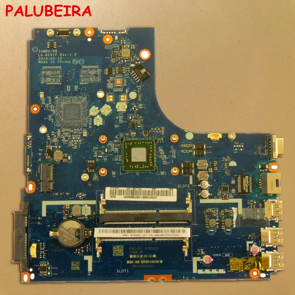 Материнская плата PALUBEIRA для Lenovo материнская ноутбука A6 с ЦП тест OK LA