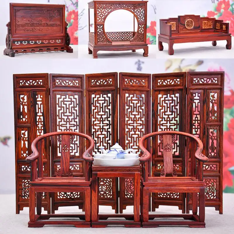 Деревянная резьба ремесло подарок китайская антикварная Ming and Qing миниатюрная