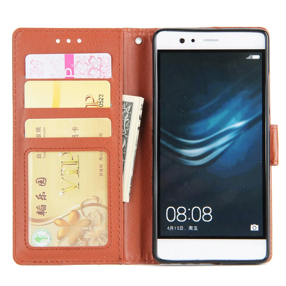 Чехол для Huawei P9 Plus флип кошелек из искусственной кожи чехлы телефонов слоты карт