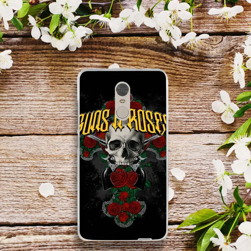 Мягкий силиконовый чехол для телефона из ТПУ Camiseta Guns n Roses с логотипом Xiaomi Redmi Mi Note 2