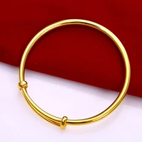 expandable bangle yellow gold filled womens bracelet 60mm4mm