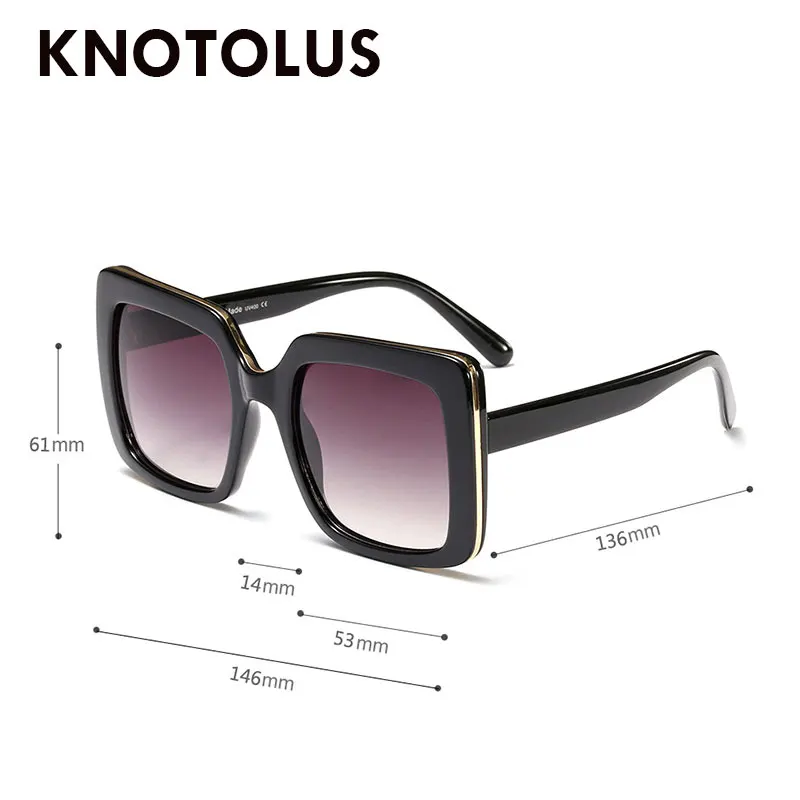 Knotolus 2019 квадратные женские Солнцезащитные очки Модные оттенки UV400 Винтаж Мужские
