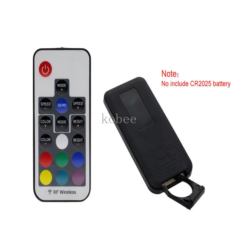 Мини Led RGB пульт дистанционного управления DC5 24V 17key RF беспроводной контроллер с 4pin