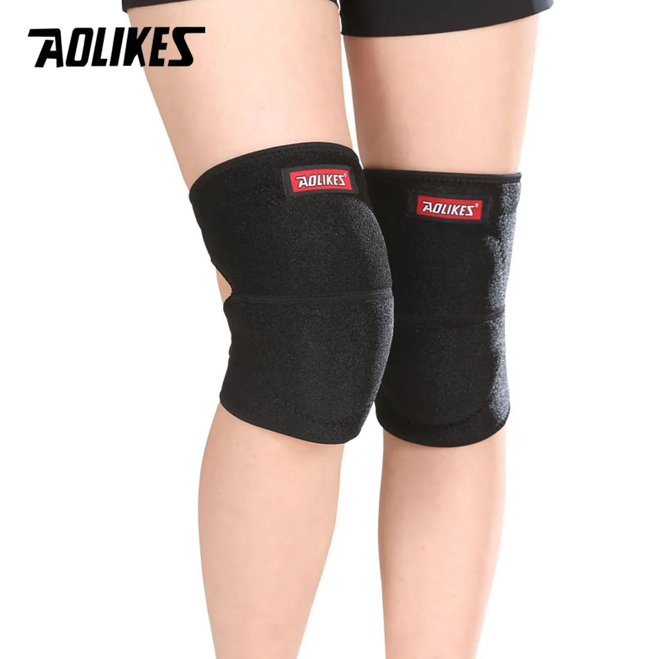 

AOLIKES 2PCS/Lot Volleyball Knee Pads Thicker Sponge Sports Support Kneepads for Basketball Dance joelheira rodilleras Protector