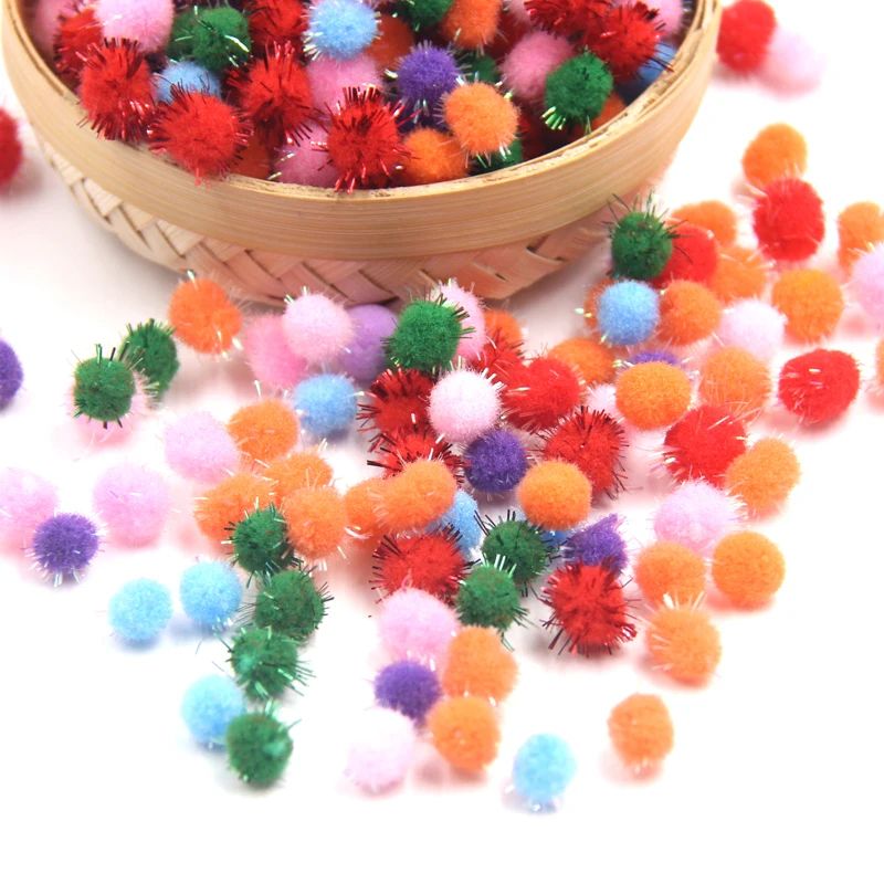 500PCS 10MM DIY Soft Pom Poms Ball Pompoms Balls Handmade Craft Tools Home Garden&ampWedding Decoration&ampSewing Accessorie 2Styles | Дом и