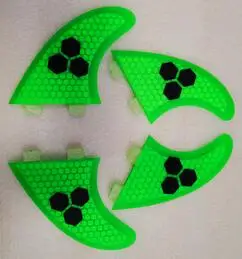 G7G5 GREEN Quad Set G5 G7 серфинга плавники для серфборда Quad комплект FCS из стекловолокна сотовый плавник для доски для серфинга доска для серфинга SUP - Цвет: G7G5 GREEN Quad Set