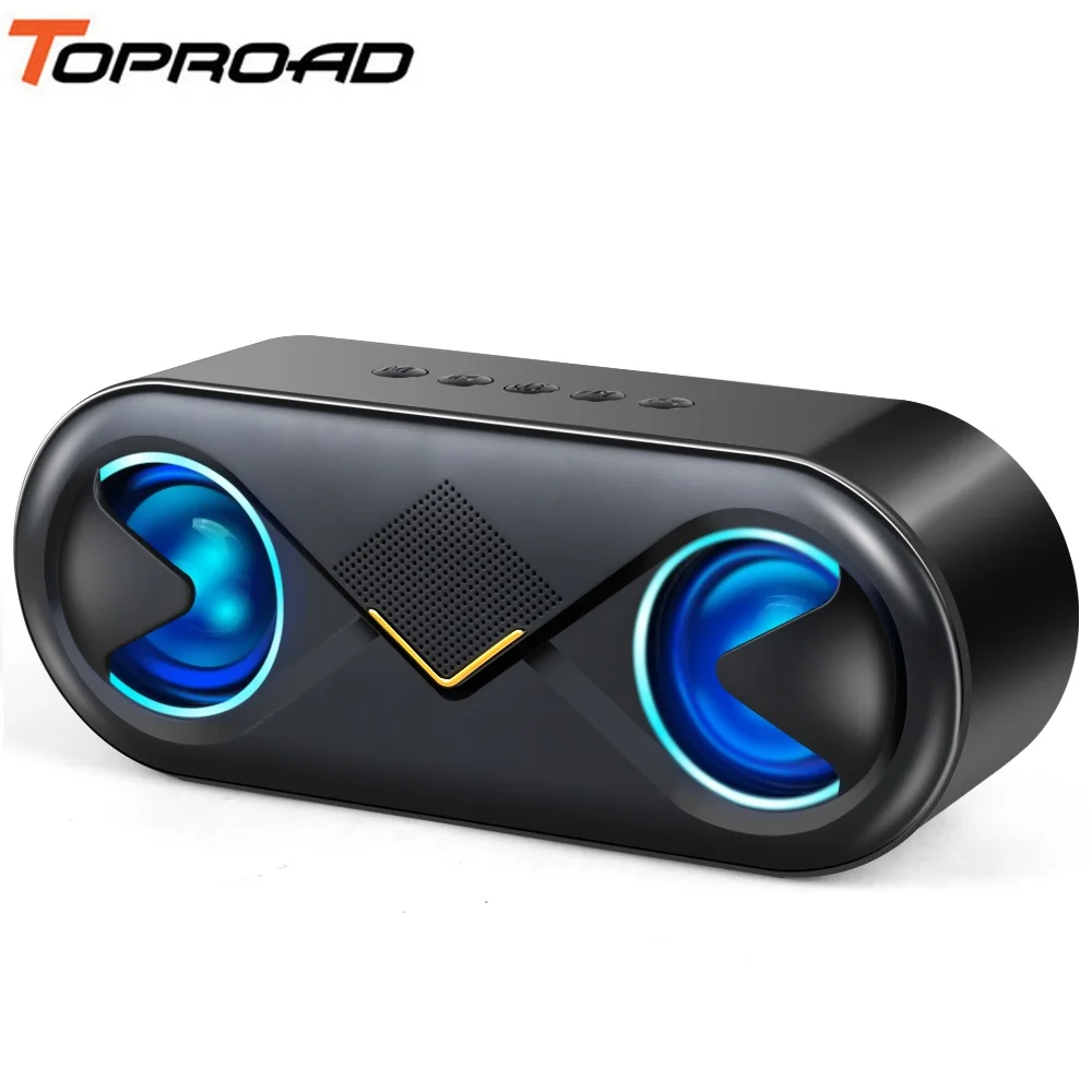 Bluetooth Колонка TOPROAD портативная 10 Вт с поддержкой TF AUX USB|Портативные колонки| |