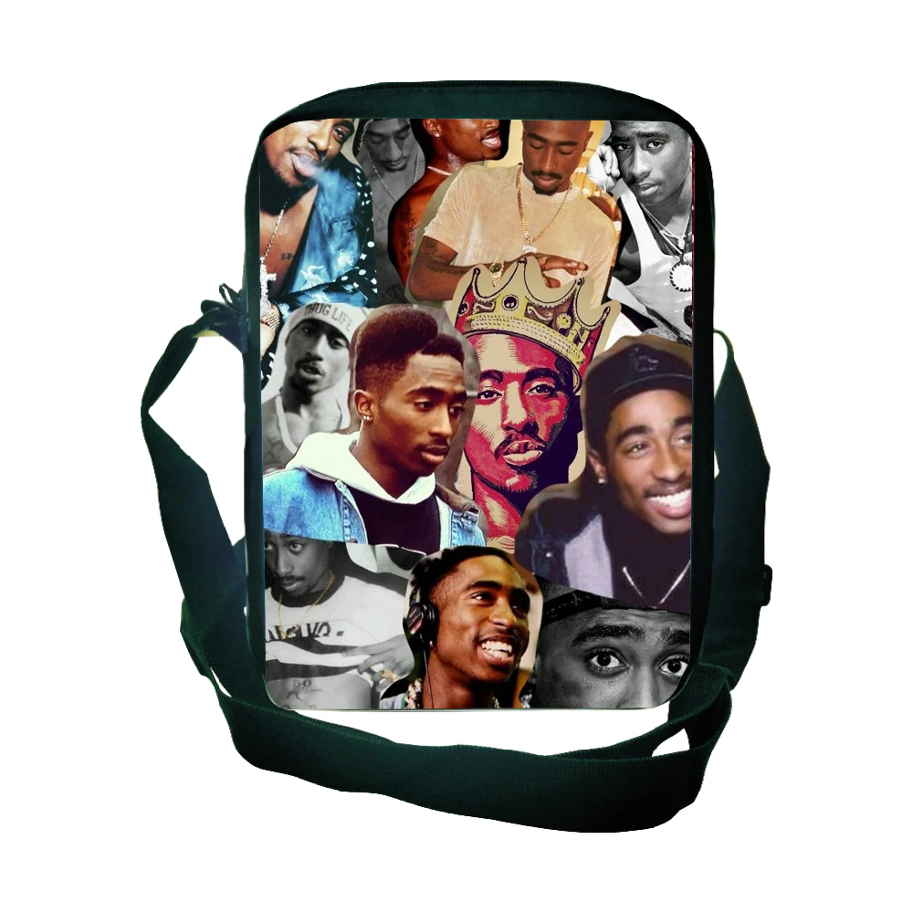 Повседневная Наплечная Сумка Tupac 2Pac модные сумки на плечо для мальчиков и девочек