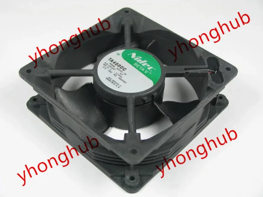 Серверный охлаждающий вентилятор Nidec TA450DC C34761 26 P/N 930387 DC 48V 0.12AMP 120x120x38 мм|nidec ta450dc|square