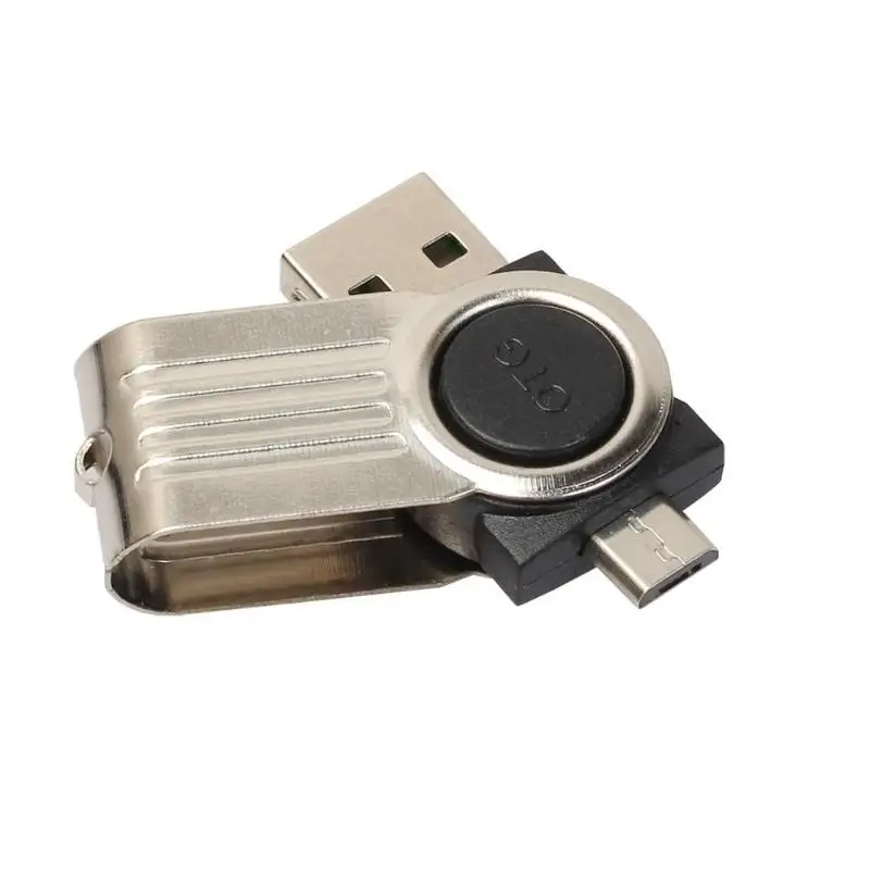 2 в 1 USB2.0 OTG кард-ридер+ универсальное устройство для считывания с tf-карт Android смартфон