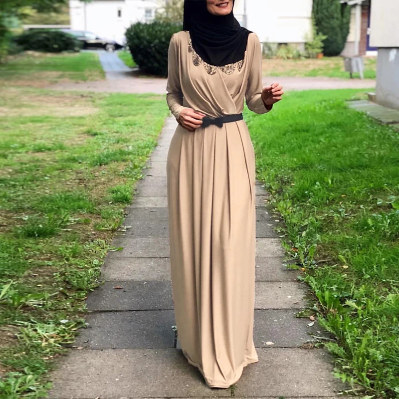 Женское шифоновое кимоно с рюшами Abaya плиссированное платье Кафтан в дубаи