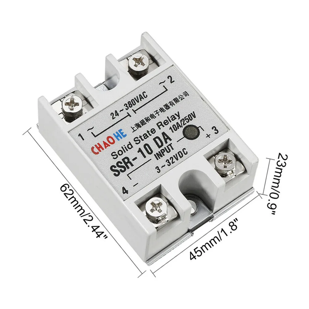 Твердотельные реле SSR-10DA SSR-25DA SSR-40DA 10A 25A 40A на самом деле 3-32 В постоянного тока в