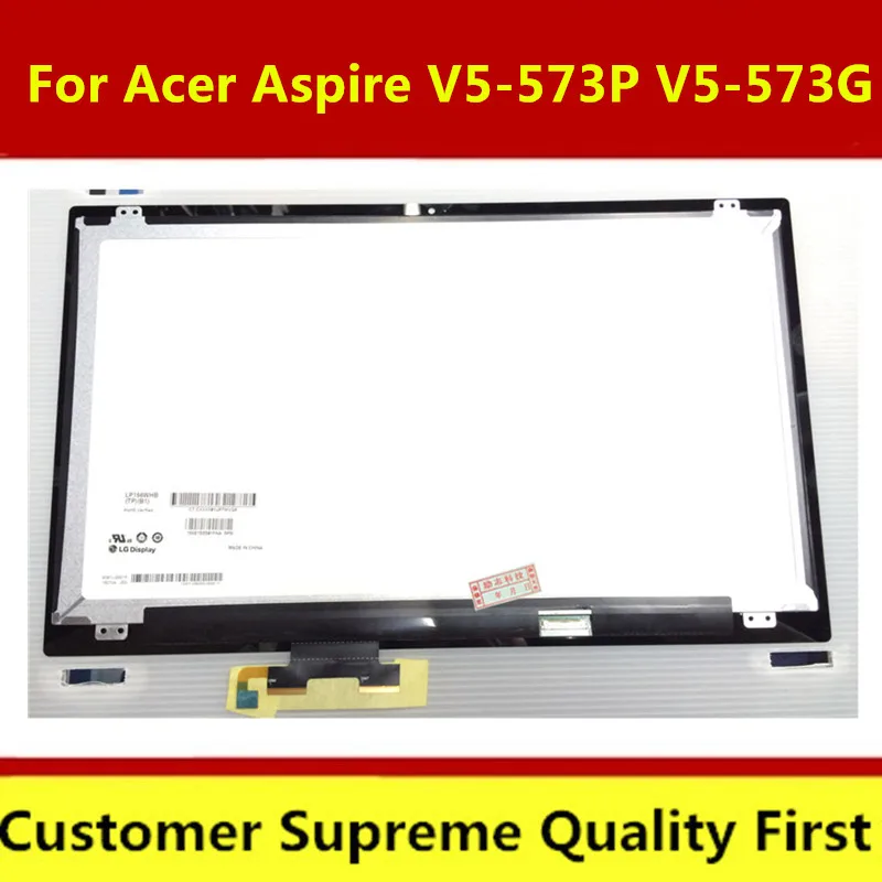 15 6 &quotдля Acer Aspire V5 573 573P 573G ЖК экран + сенсорный дигитайзер в сборе без рамки 1366*768|acer
