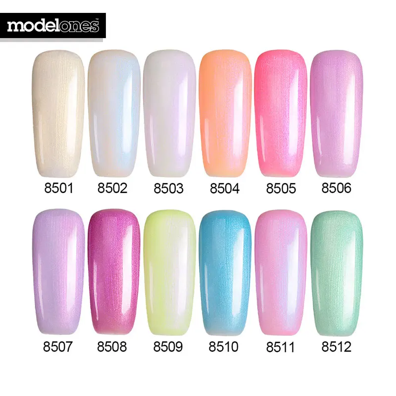 Белый жемчужный Гель лак Modelones отмачиваемый УФ гель для ногтей Pro долговечный