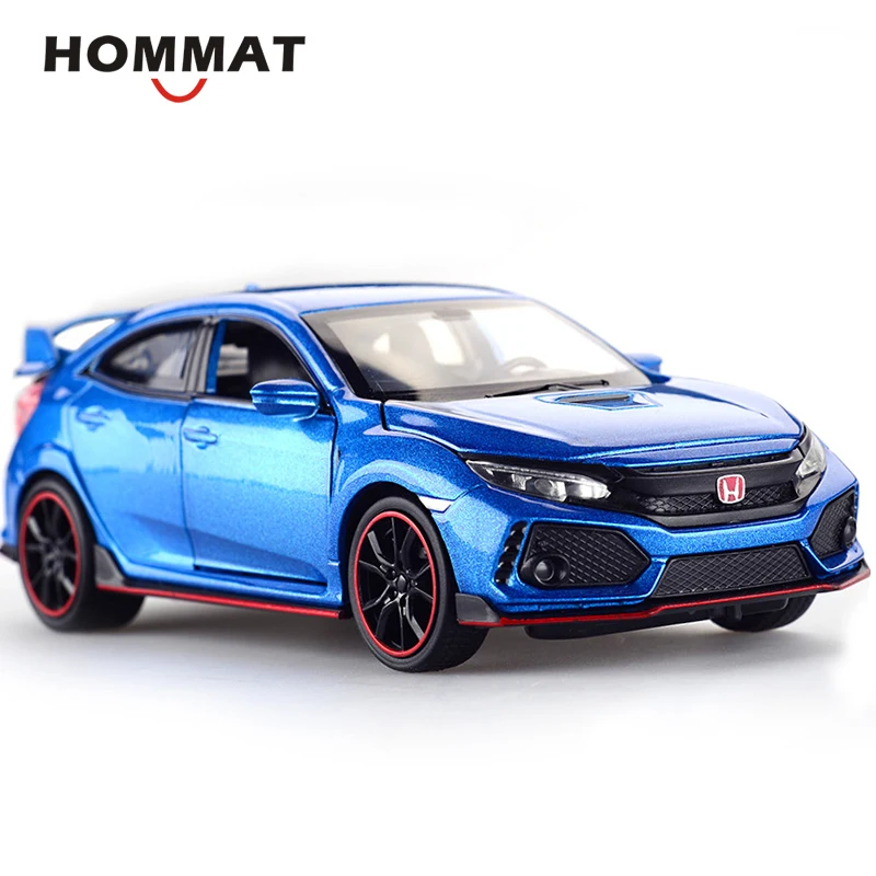 Hommate моделирование 1/32 масштаб Honda Civic Тип R модель машины из сплава 1:32 литье под давлением Автомобили Модель Автомобильные Игрушки транспортные средства игрушки для детей Подарки