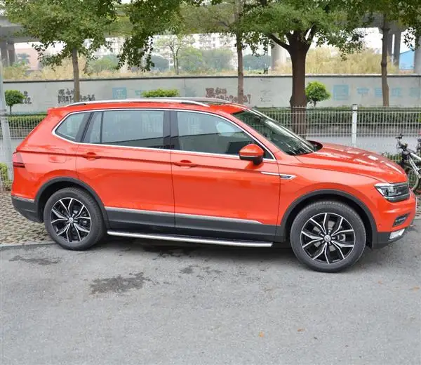 Подножку подходит для VW Volkswagen Tiguan L все пространство шаг в сторону Нерф Бар высокое качество алюминиевый сплав