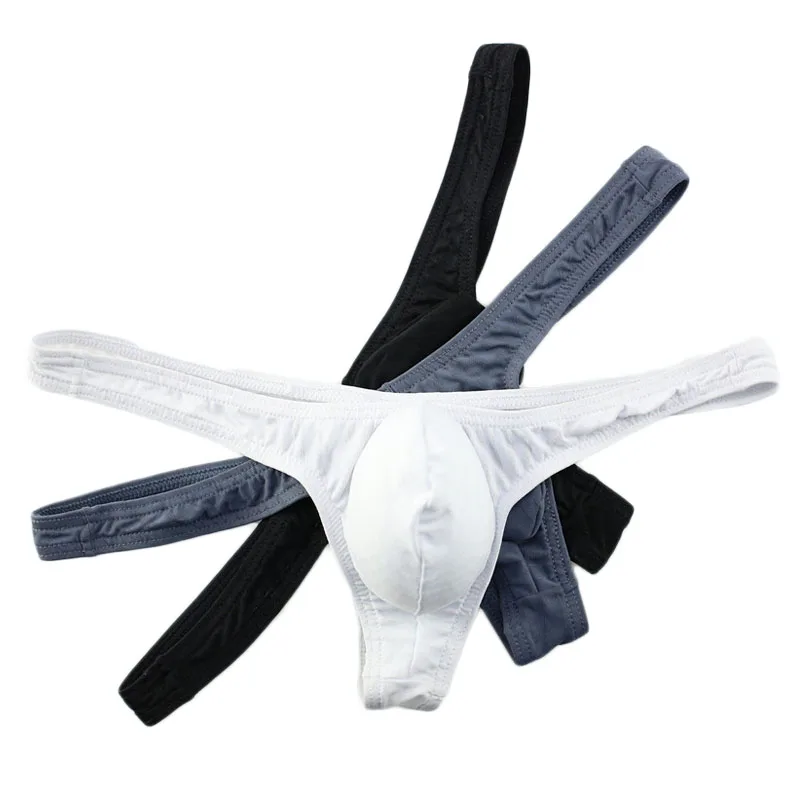 3PCS/Lot Men Sexy Briefs Transparent Personal Thong Bikini G-string Jocks Tanga Gay Underwear Shorts Exotic T-back Thongs Briefs