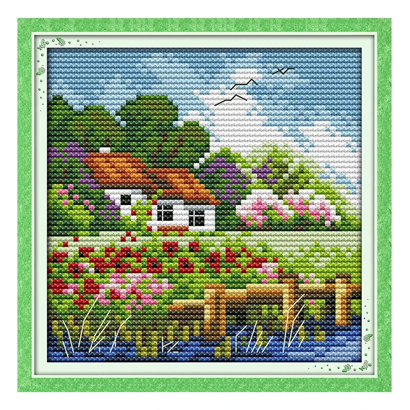 Joy Sunday crossstitch наборы diy всесезонные декорации DMC14CT11CT хлопковая ткань для дома