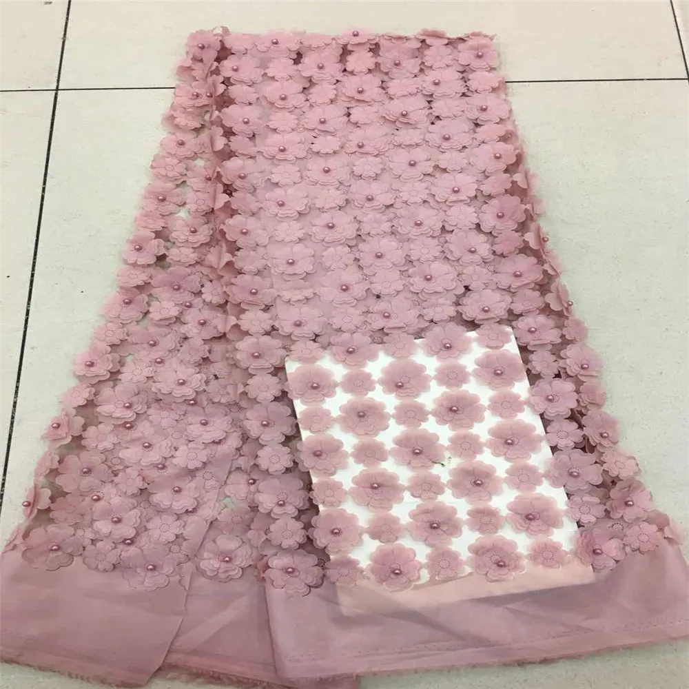 

Nigerian Lace Fabrics For Wedding 2018, African French Lace Fabric High Quality 3D Lace, White Lace Applique H147-1