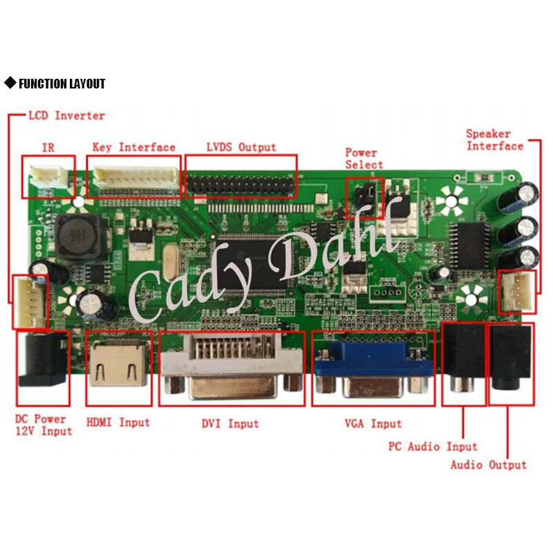 Плата контроллера HDMI DVI VGA Аудио ЖК модуль для 19 &quotM190A1 L0A M190A1 L02 M190PW01 V0 LM190WX1 TLC1 1440X900