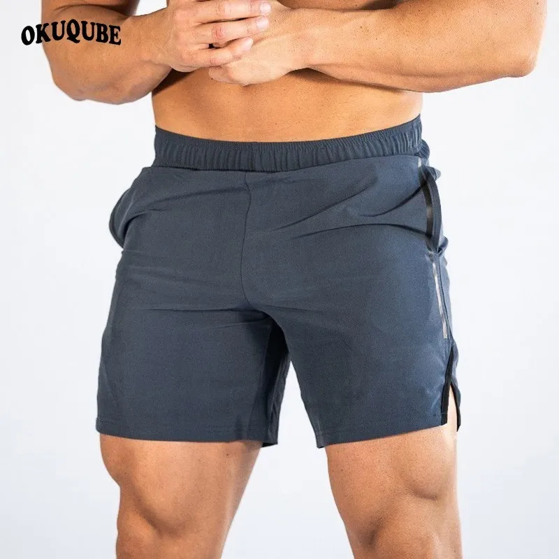 Мужской купальник однотонный черный синий серый зеленый с боковыми карманами