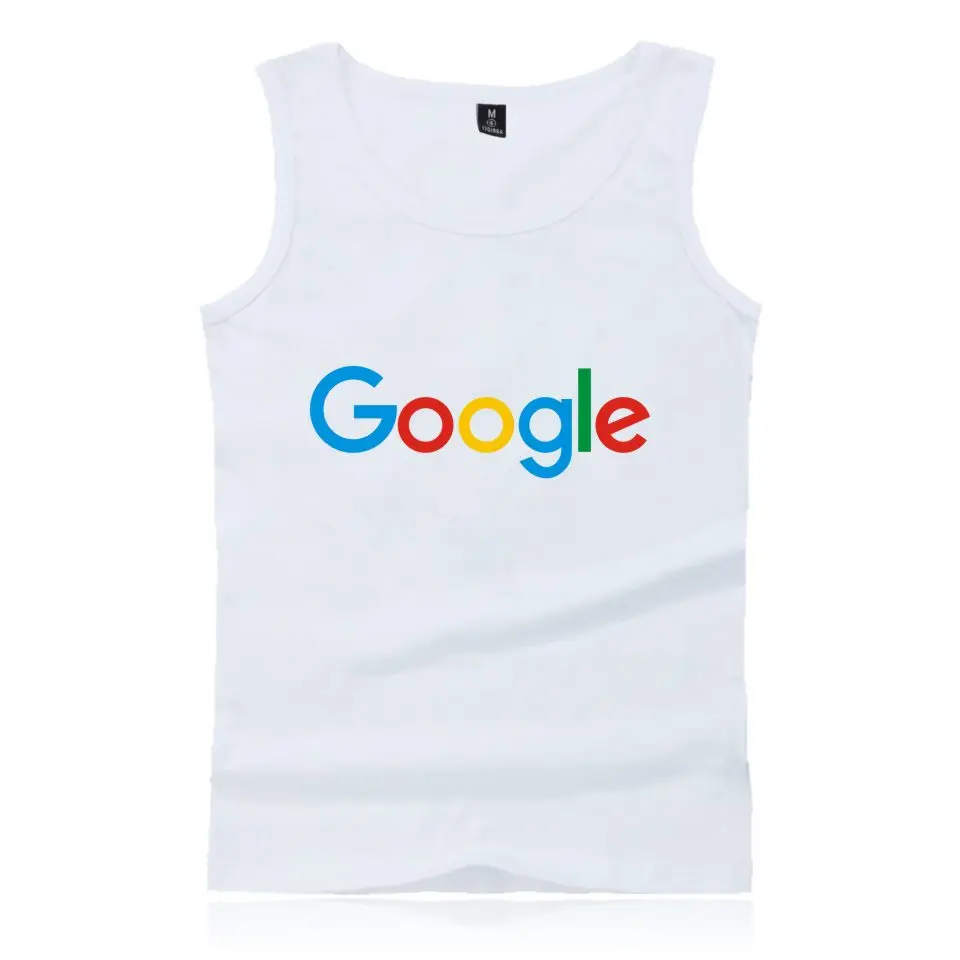 Майка Google повседневная одежда хлопковые топы майка с принтом логотипа жилет|tank