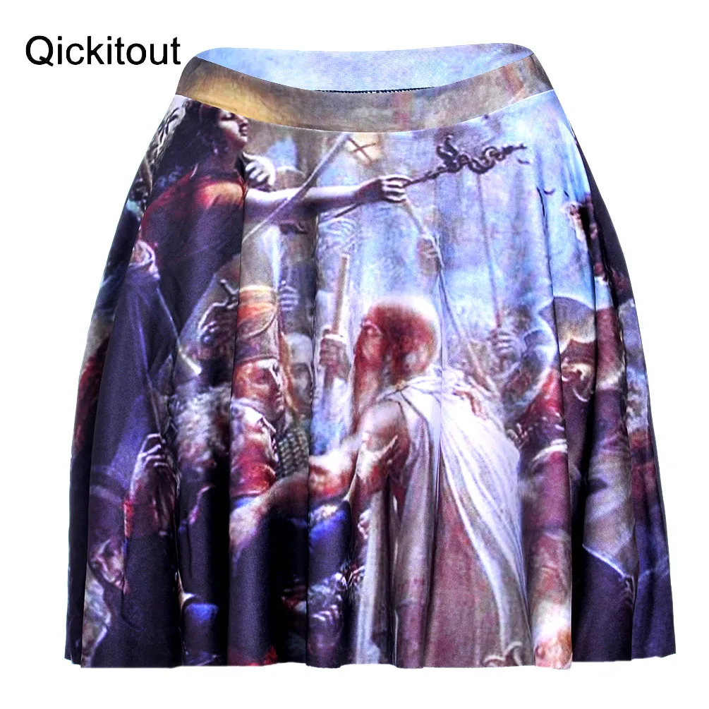 Модные облегающие Женские юбки высокого качества с 3D Цифровым принтом | Женская