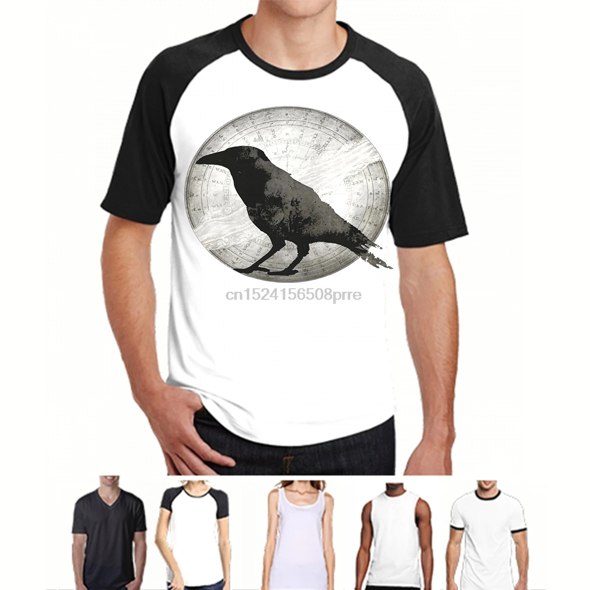 Забавная Мужская футболка Женская Новинка юбка черная-ворона и кружева