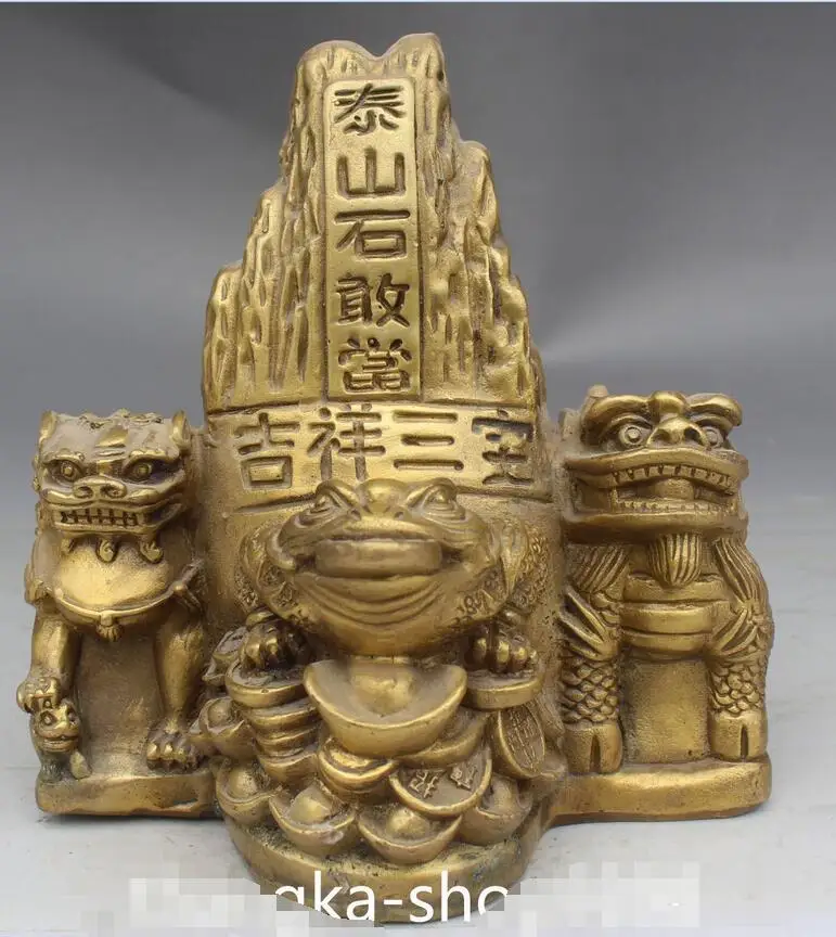 6 &quotКитайский FengShui BiXie для денег богатства собака фу дверь собаки статуя жабы