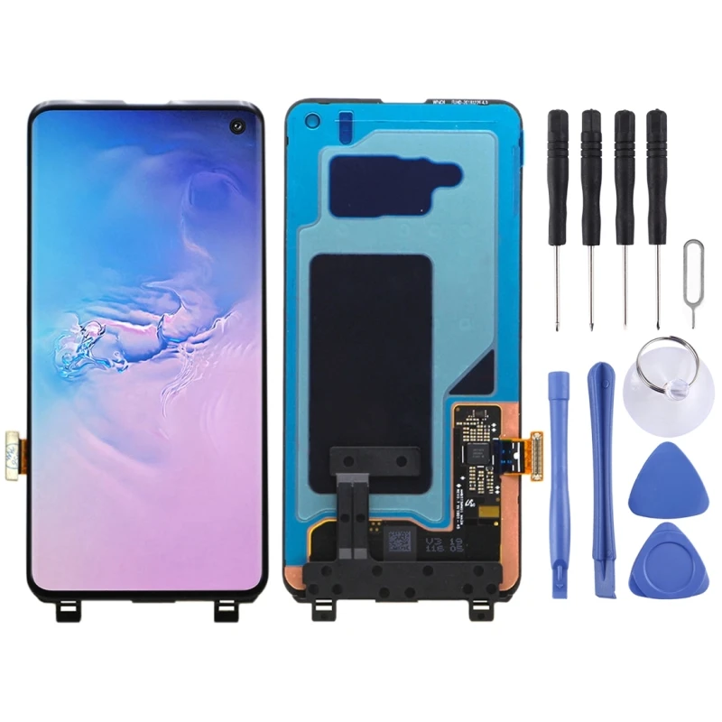 Высококачественный ЖК экран и дигитайзер в сборе стекло для замены Galaxy S10 с