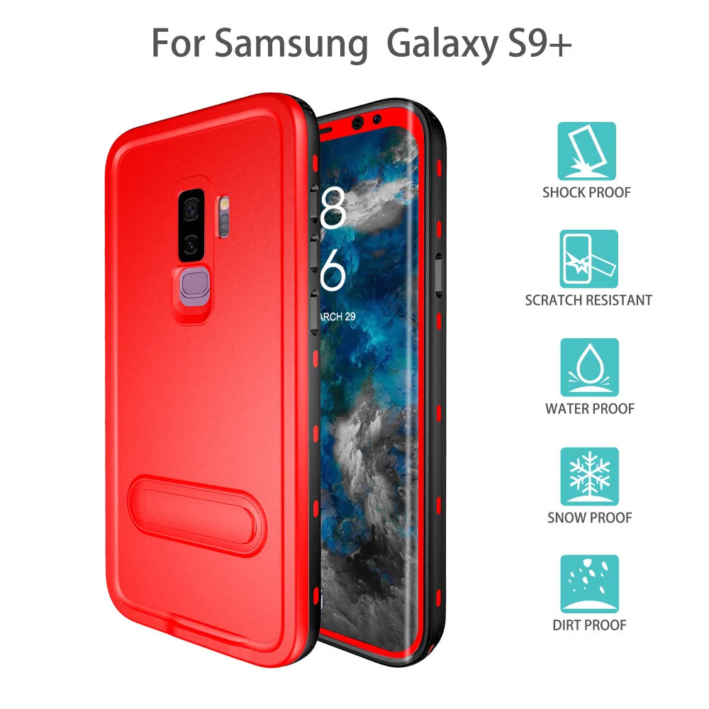 Водостойкий Чехол для Samsung Galaxy S8 9 плюс крышка 360 полная защита противоударный Броня Открытый Дайвинг Плавание телефонные чехлы